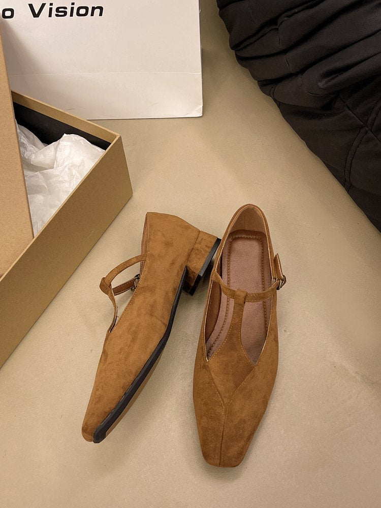 Brown Pullback Sling Mules