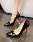 Classic Black Louboutin Red Soles High Heel Pumps