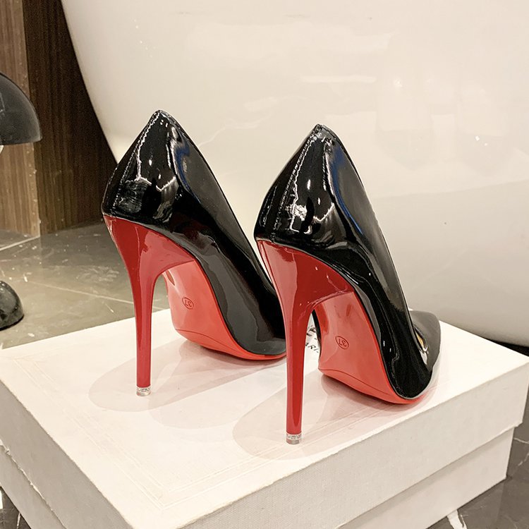 Classic Black Louboutin Red Soles High Heel Pumps