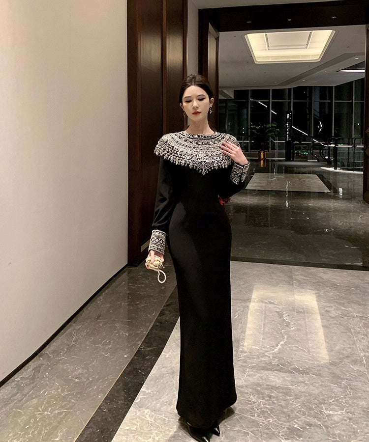 Vivian Long Black Dress