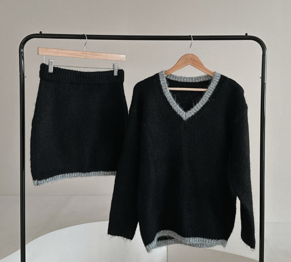 Knit Sweater and skirt set