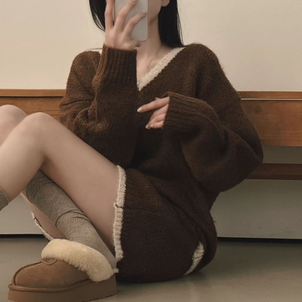 Knit Sweater and skirt set