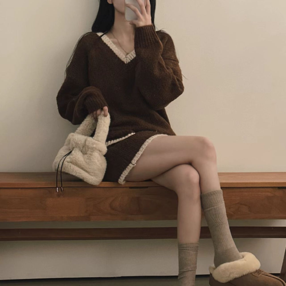 Knit Sweater and skirt set
