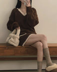 Knit Sweater and skirt set