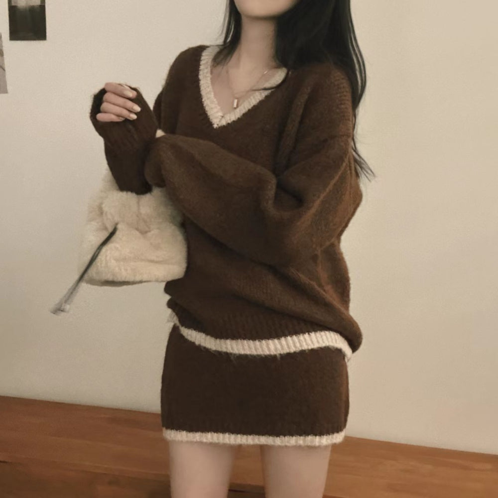 Knit Sweater and skirt set
