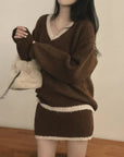 Knit Sweater and skirt set