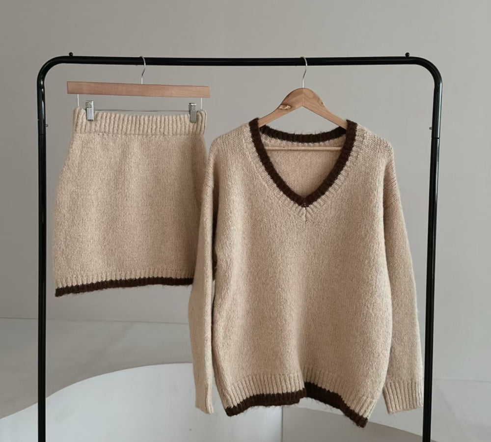 Knit Sweater and skirt set