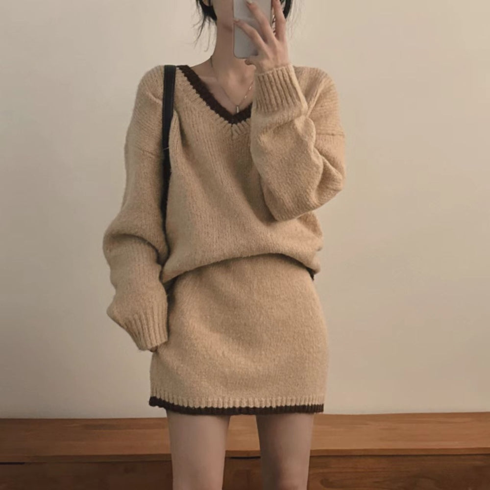 Knit Sweater and skirt set