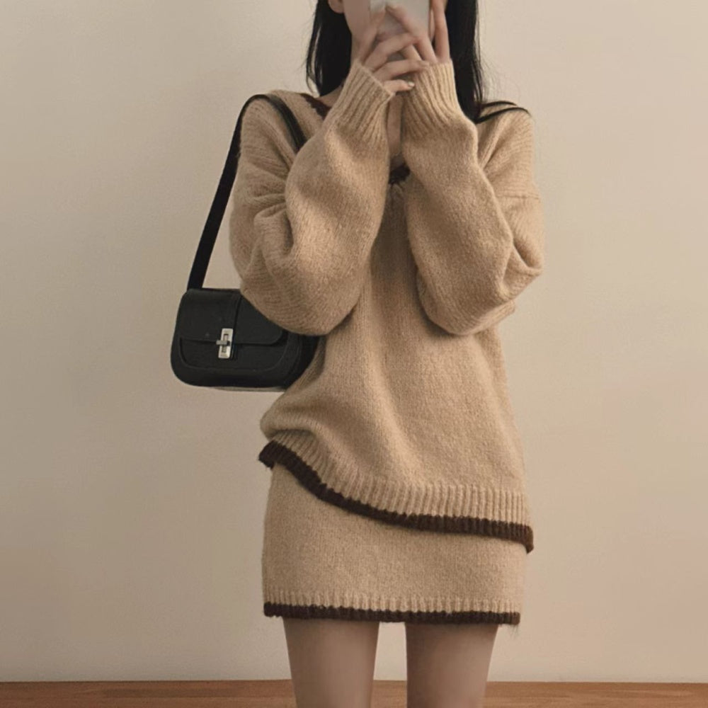 Knit Sweater and skirt set
