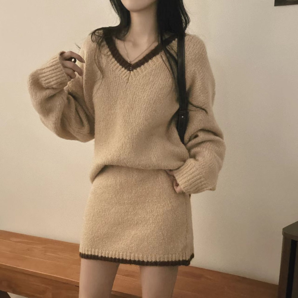 Knit Sweater and skirt set