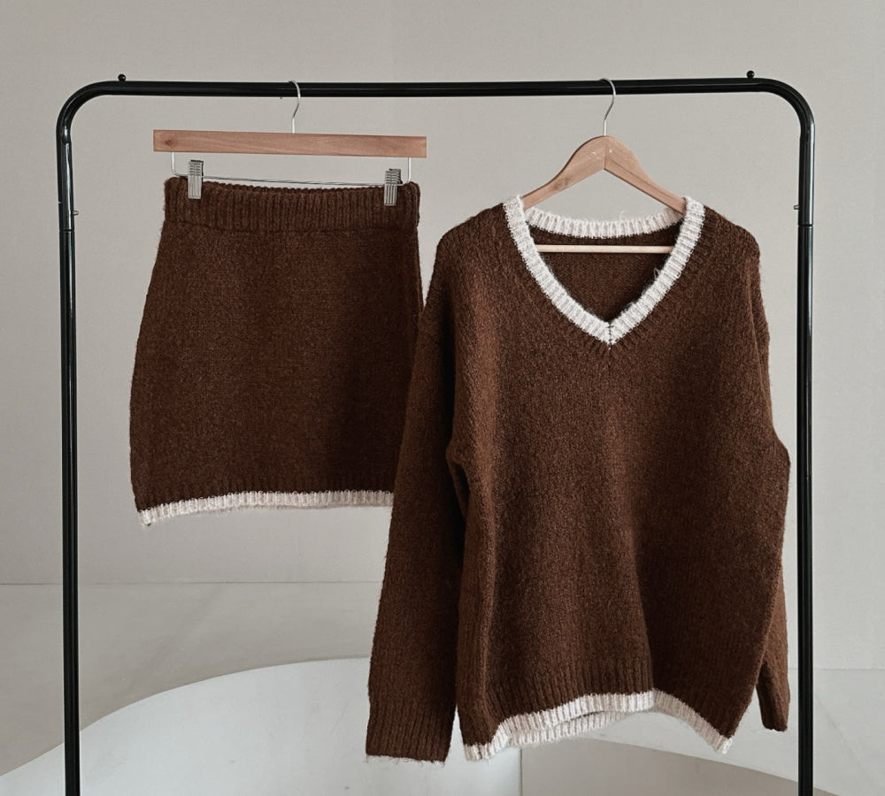 Knit Sweater and skirt set