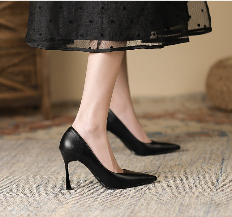 Black High Heel Stilettoes