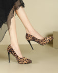 Celine Luxe Animal Print HIgh Heel Pumps