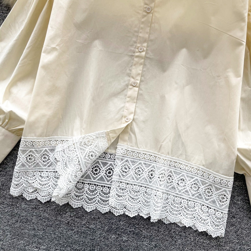 Danna Cotton Lace Shirt