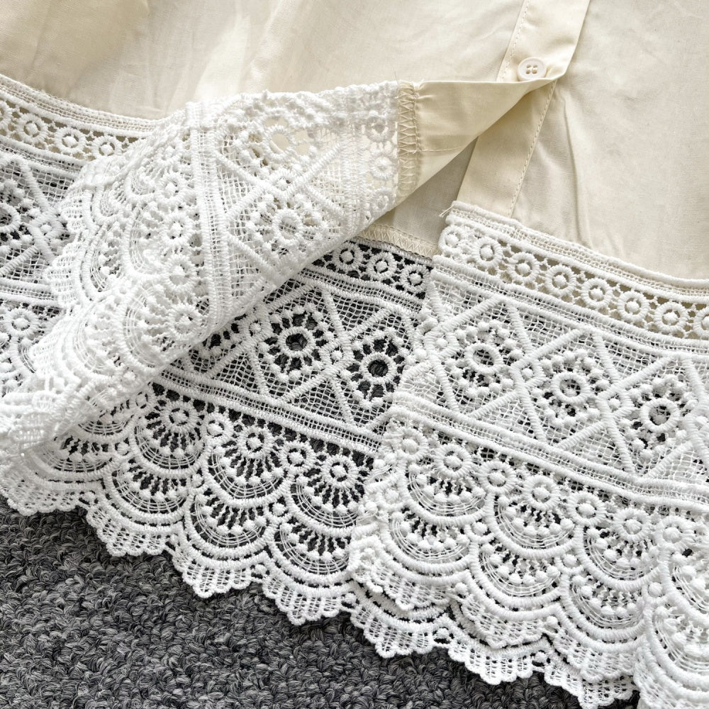 Danna Cotton Lace Shirt