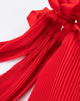 Chiffon sexy long dress rose stereoscopic maxi dress