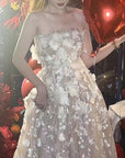 Floral Embroidered Gauze Midi Dress