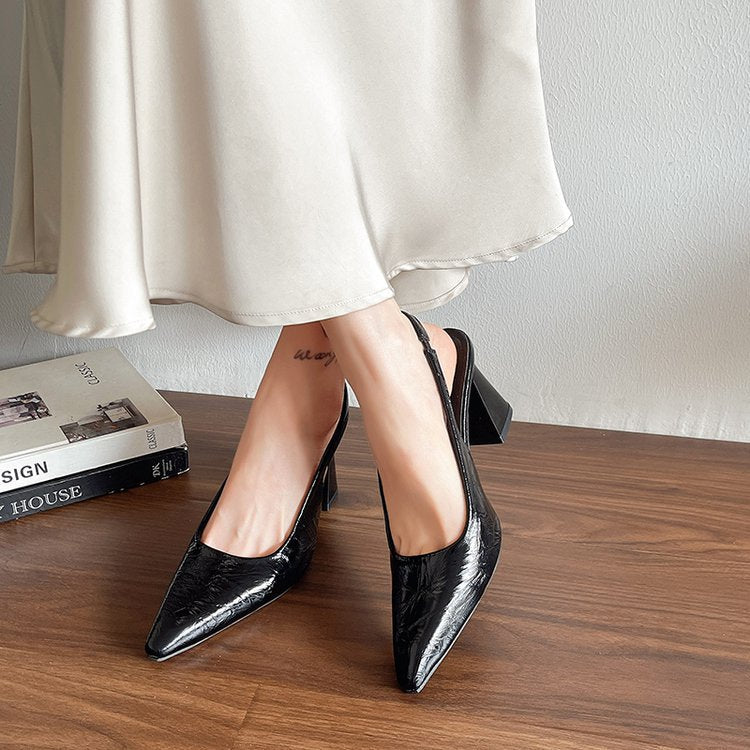Sling Back block heels