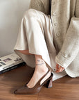 Sling Back block heels