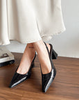 Gia Sling Back Block Heels
