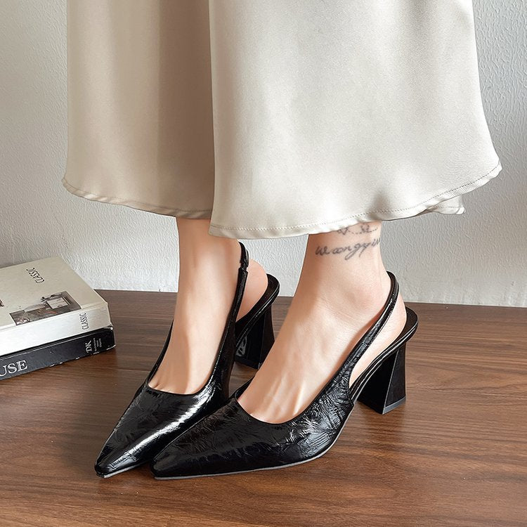 Sling Back block heels