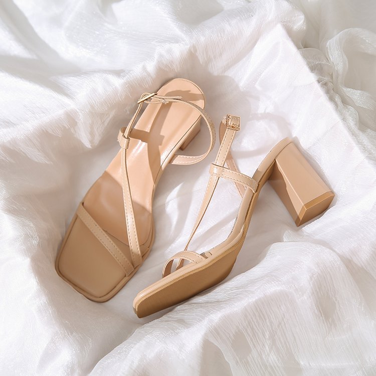 Open Toe Low Heel Sandal