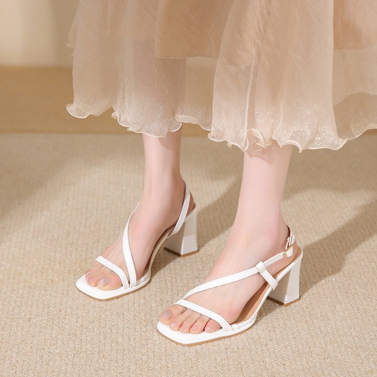 Open Toe Low Heel Sandal