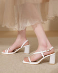 Open Toe Low Heel Sandal