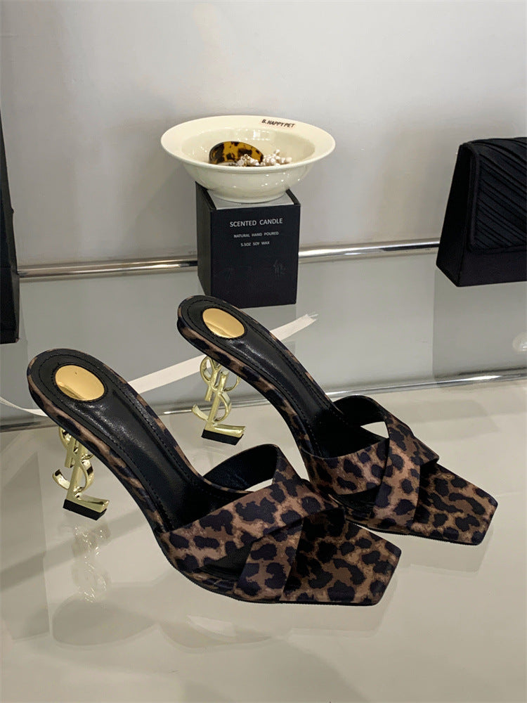 Saint Laurent Open Toe High Heels Pattern 3