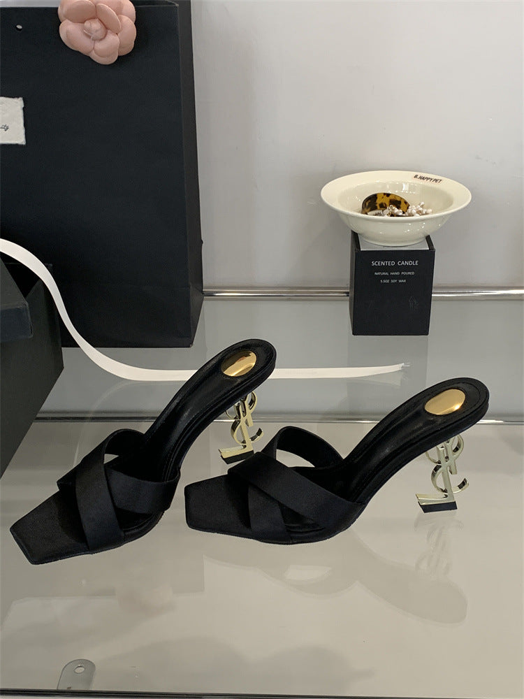 Saint Laurent Open Toe High Heels Pattern 3