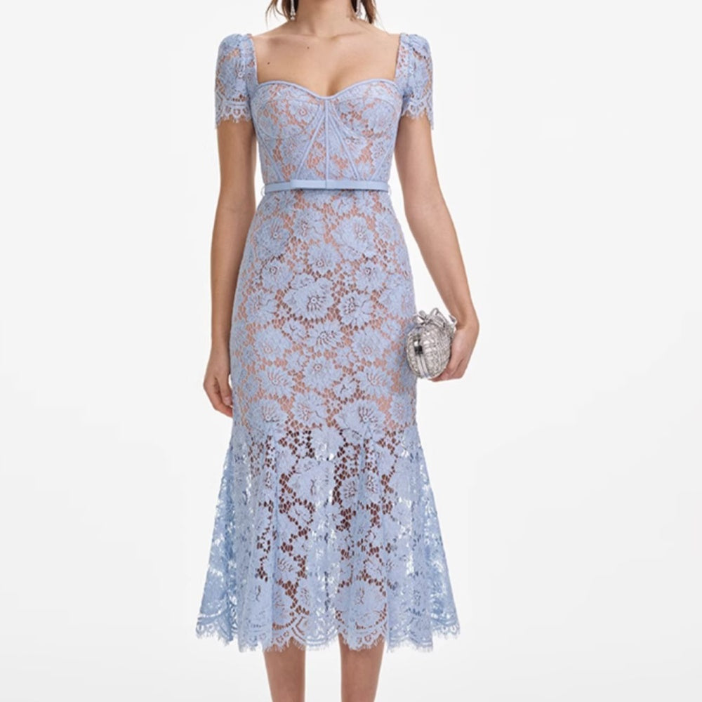 Light blue lace dress 
