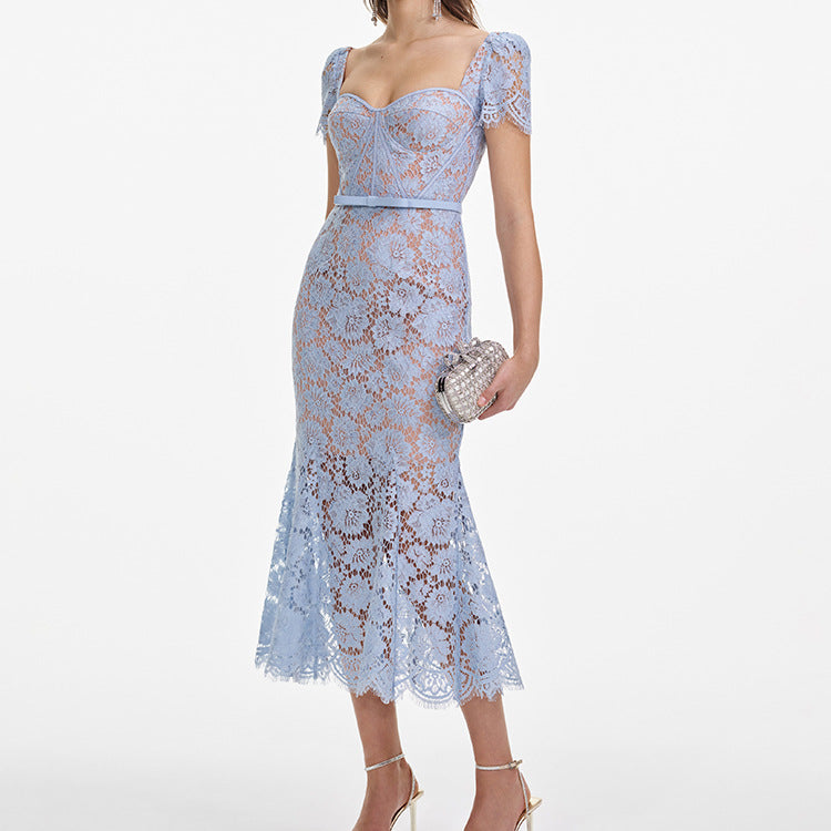 Light blue lace dress 