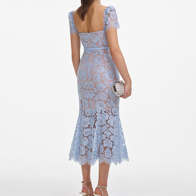 Light blue lace dress 