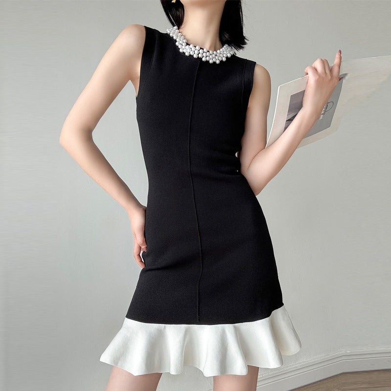 VERV Sondra Pearl Knit Short Dress