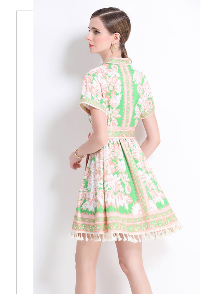Wren Printed Wrap Dress