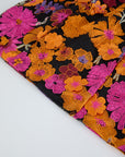 Embroidered flowers long sleeve dress speaker evening dress