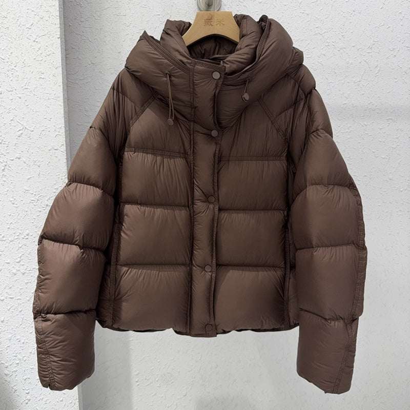 puffer bomber jacket with hoodie for winters