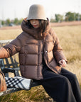 puffer bomber jacket with hoodie for winters