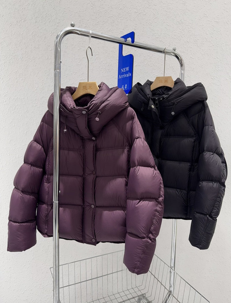 puffer bomber jacket with hoodie for winters