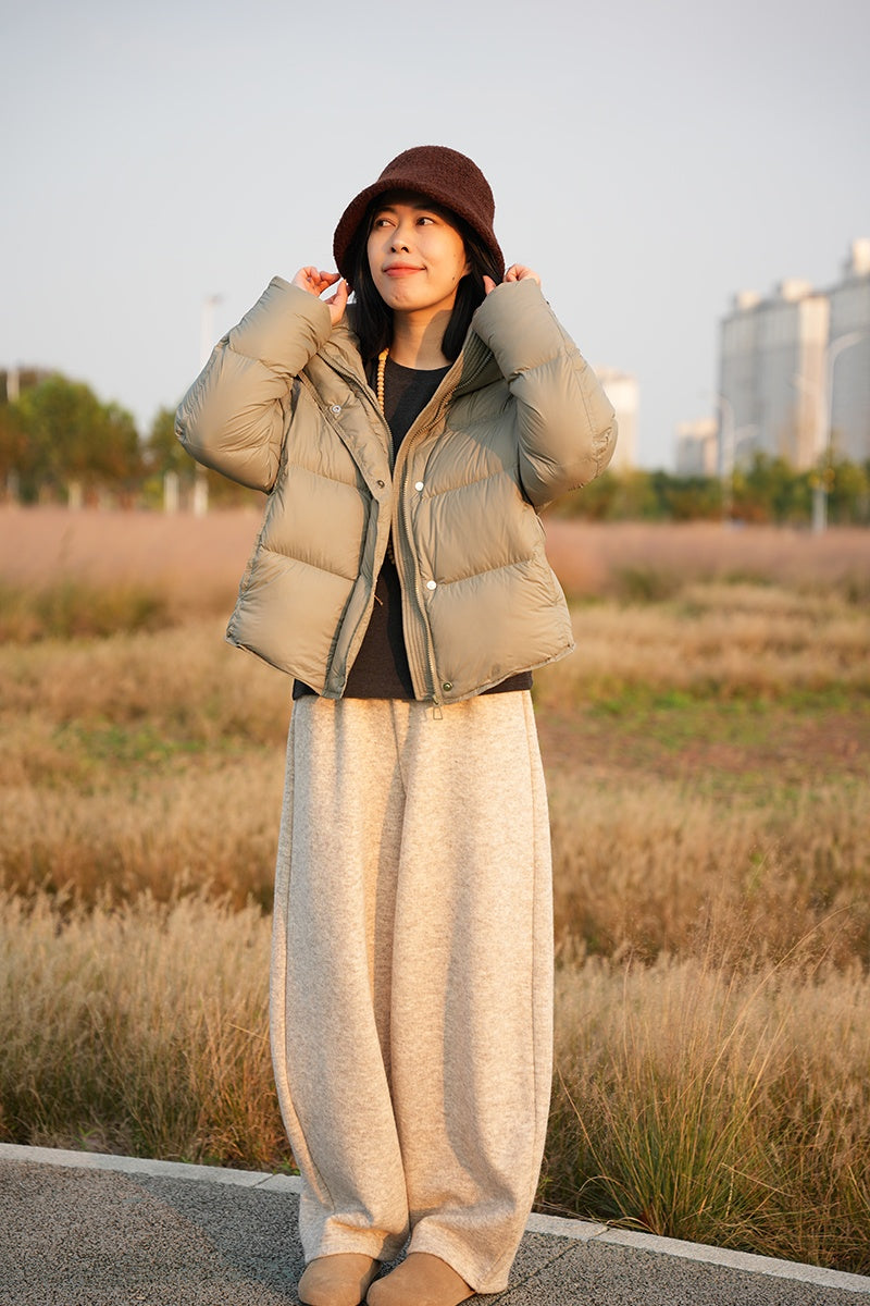 puffer bomber jacket with hoodie for winters