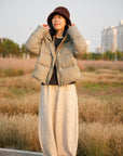 puffer bomber jacket with hoodie for winters