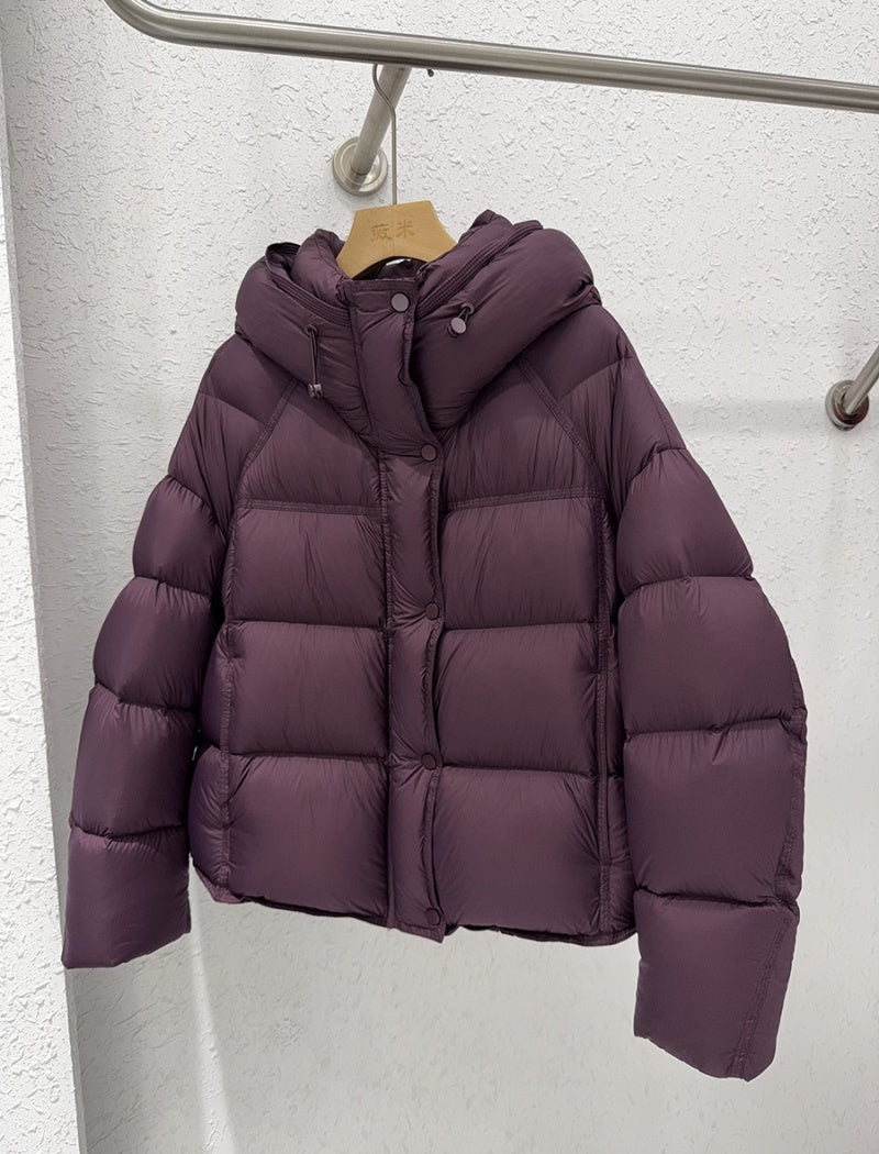 puffer bomber jacket with hoodie for winters