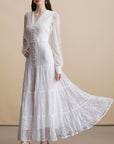 White Lace Maxi Dress
