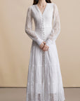 White Lace Maxi Dress