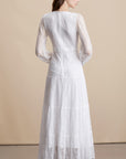 White Lace Maxi Dress