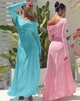 Beautiful Fall Waist Maxi Dess