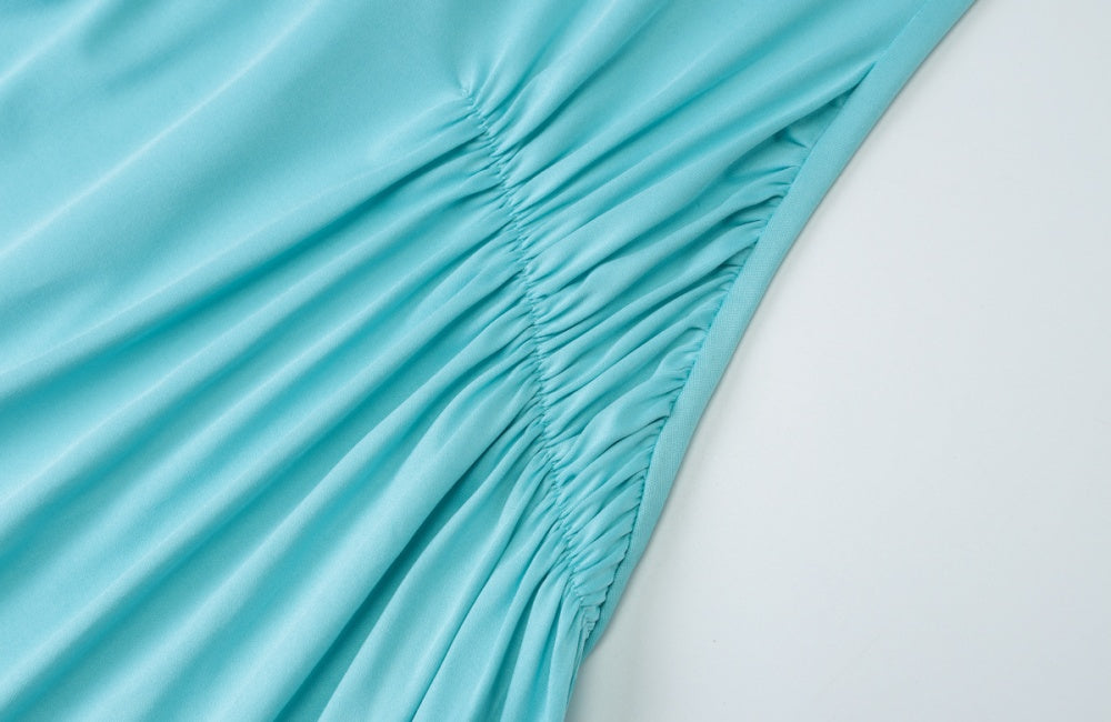 Cinched fall waist maxi dress