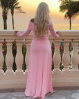 Cinched fall waist maxi dress