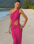 One Shoulder Waist Cut Out Dress