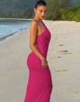 One Shoulder Waist Cut Out Dress